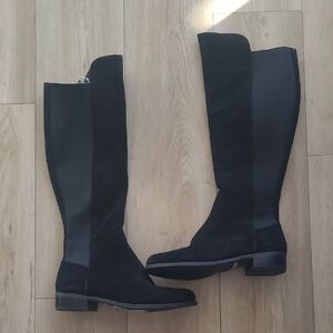 Copper Key Black Over the Knee Boots Size 8